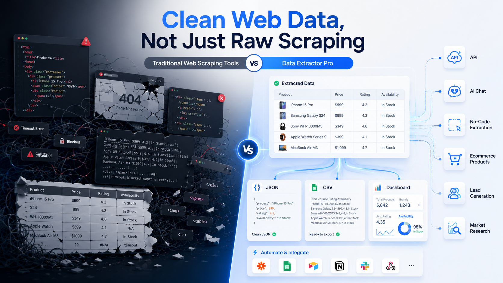 Data Extractor Pro vs Traditional Web Scraping Tools: Which Is Better for Clean Web Data?